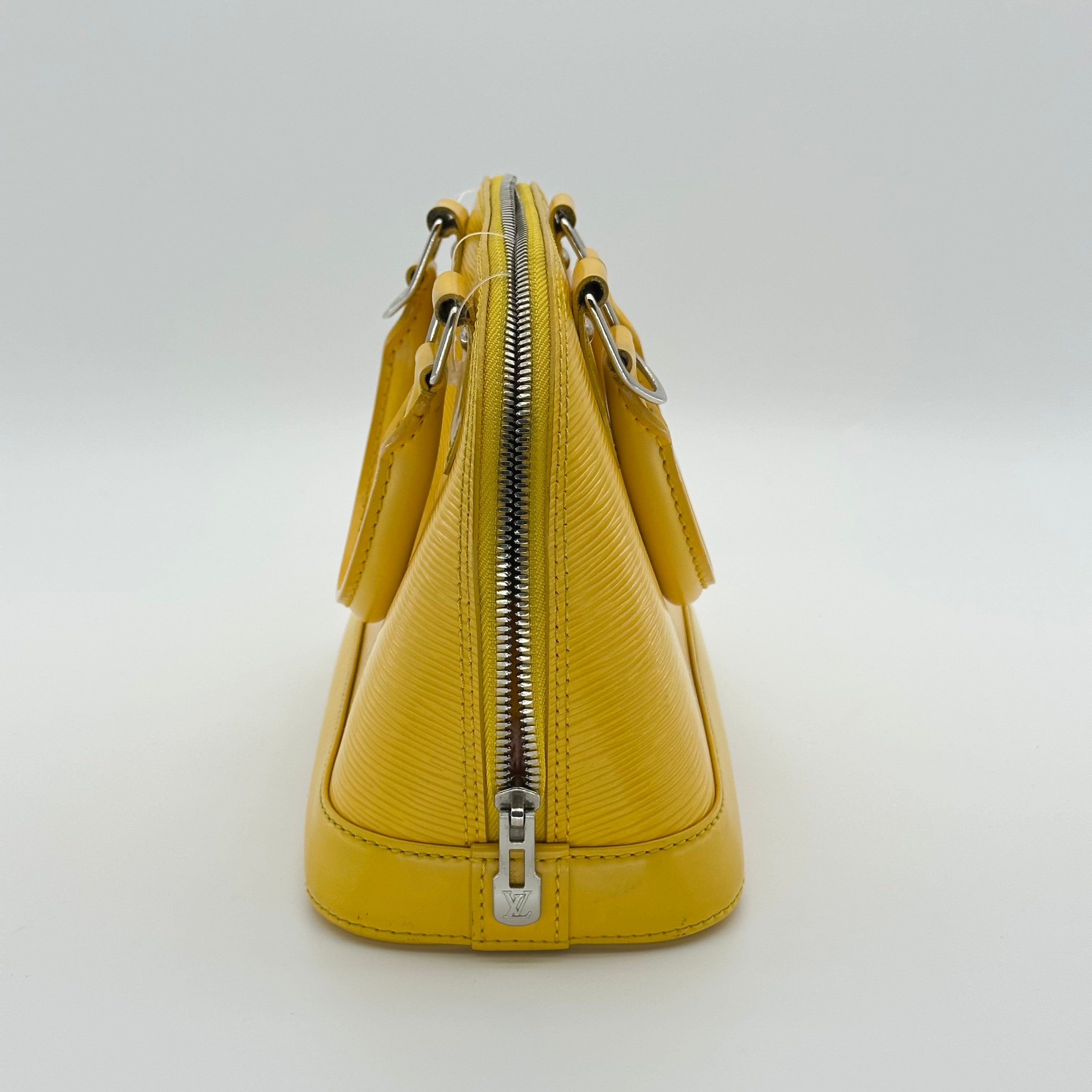 Louis Vuitton M40866 Epi Alma BB Tasche Gelbes Leder