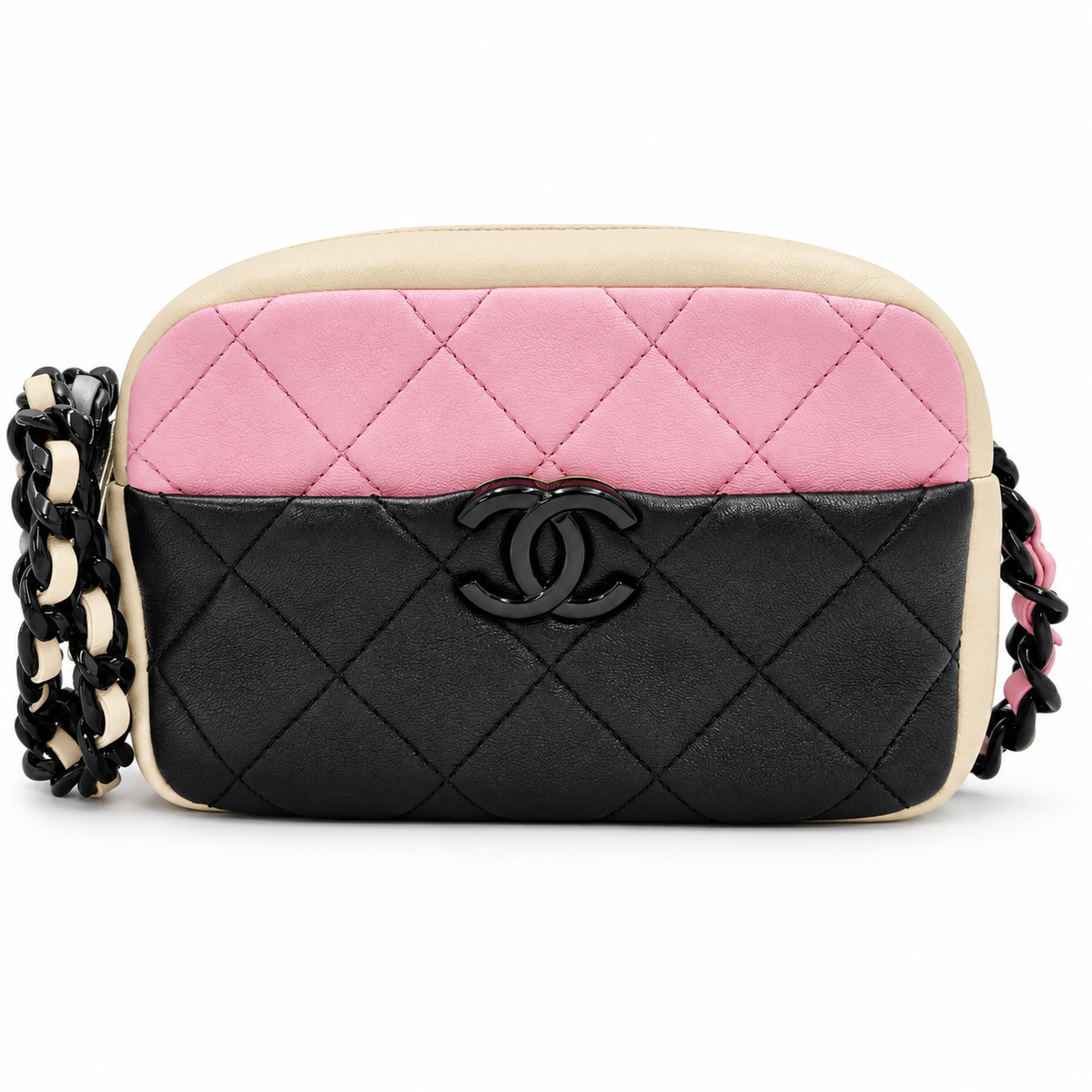 Chanel Quilted Lambskin Mini Camera Multicolor Shoulder Bag