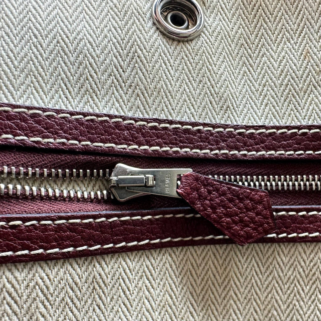 エルメス ガーデンパーティ TPM □K Stamp ハンドバッグ Negonda カーフスキン レッド