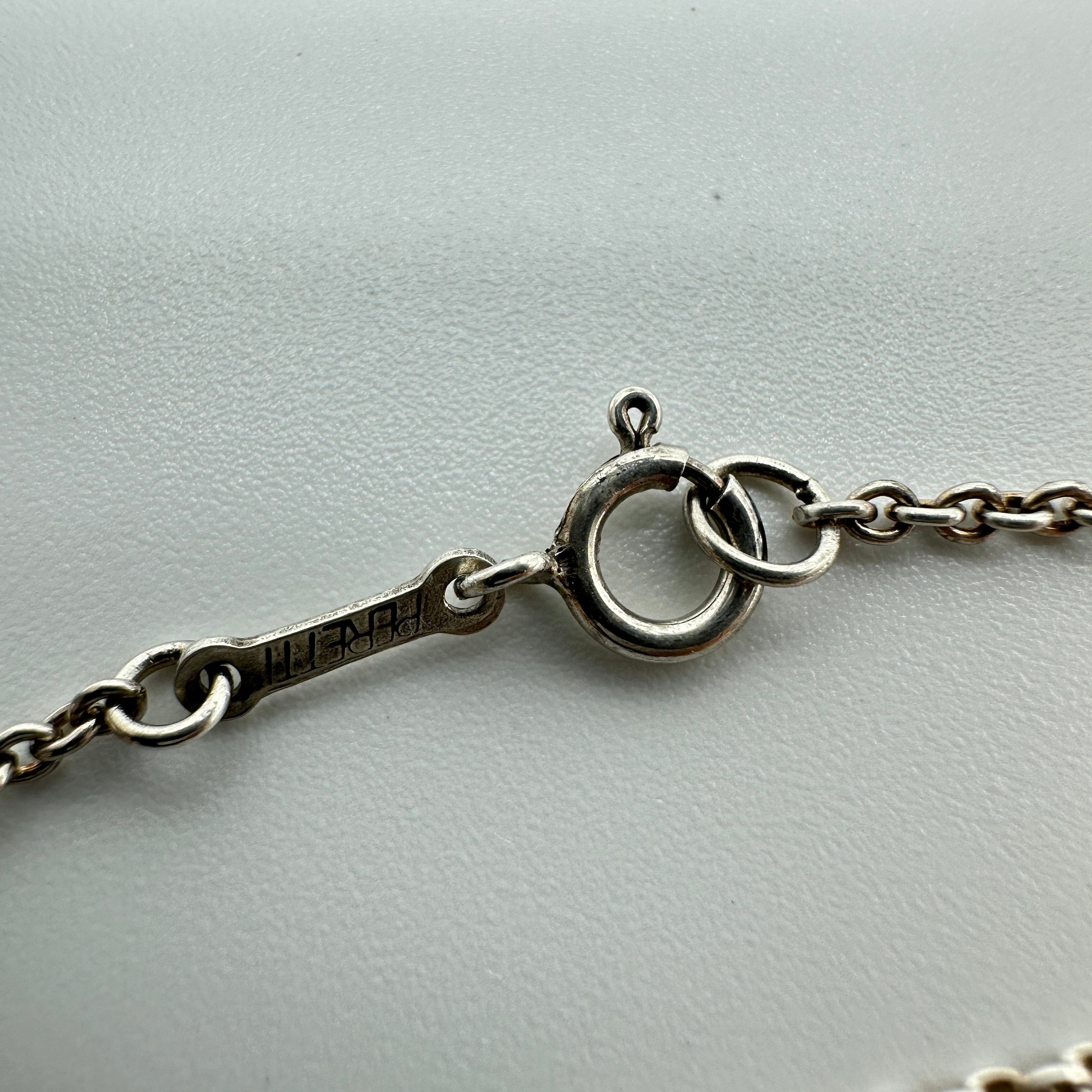 Tiffany&Co. pre owned elsa peretti 1980s necklace sv925