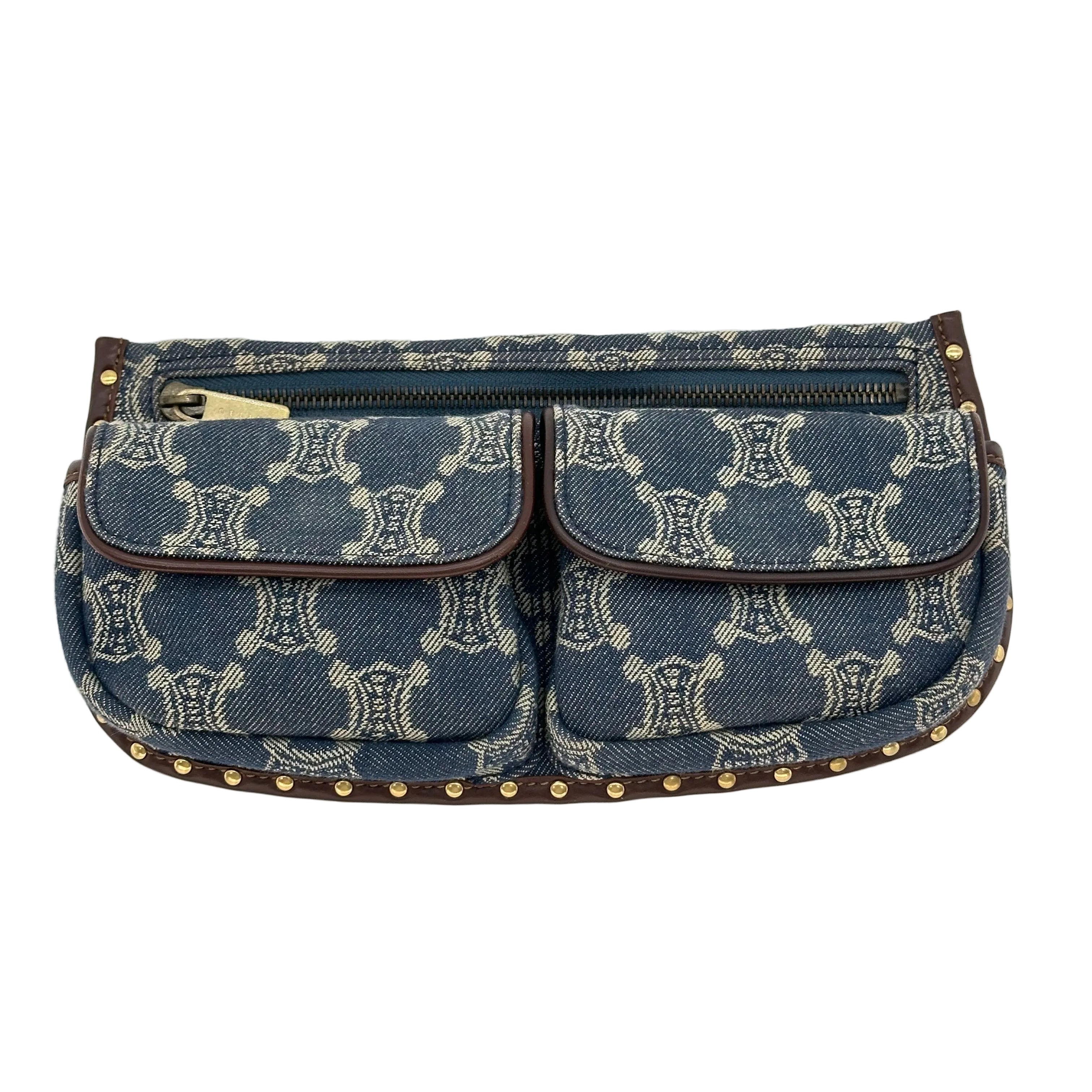 Celine Paris Macadam Denim Body Bag / Waist Bag