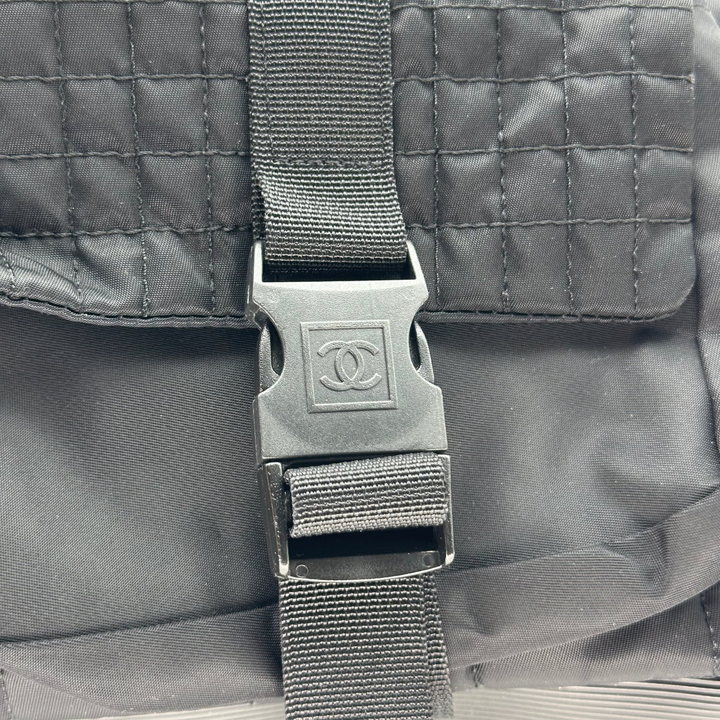 CHANEL Sports Line Black Ladies Nylon Cholder Bag