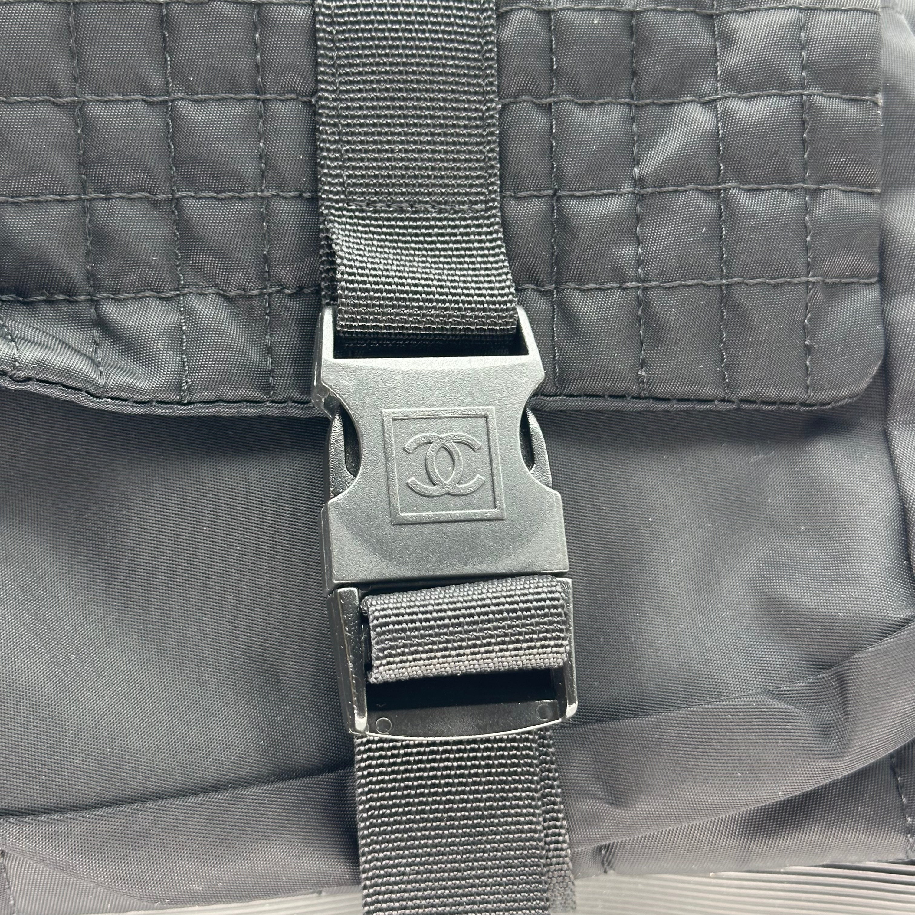 CHANEL Sports Line Black Ladies Nylon Cholder Bag