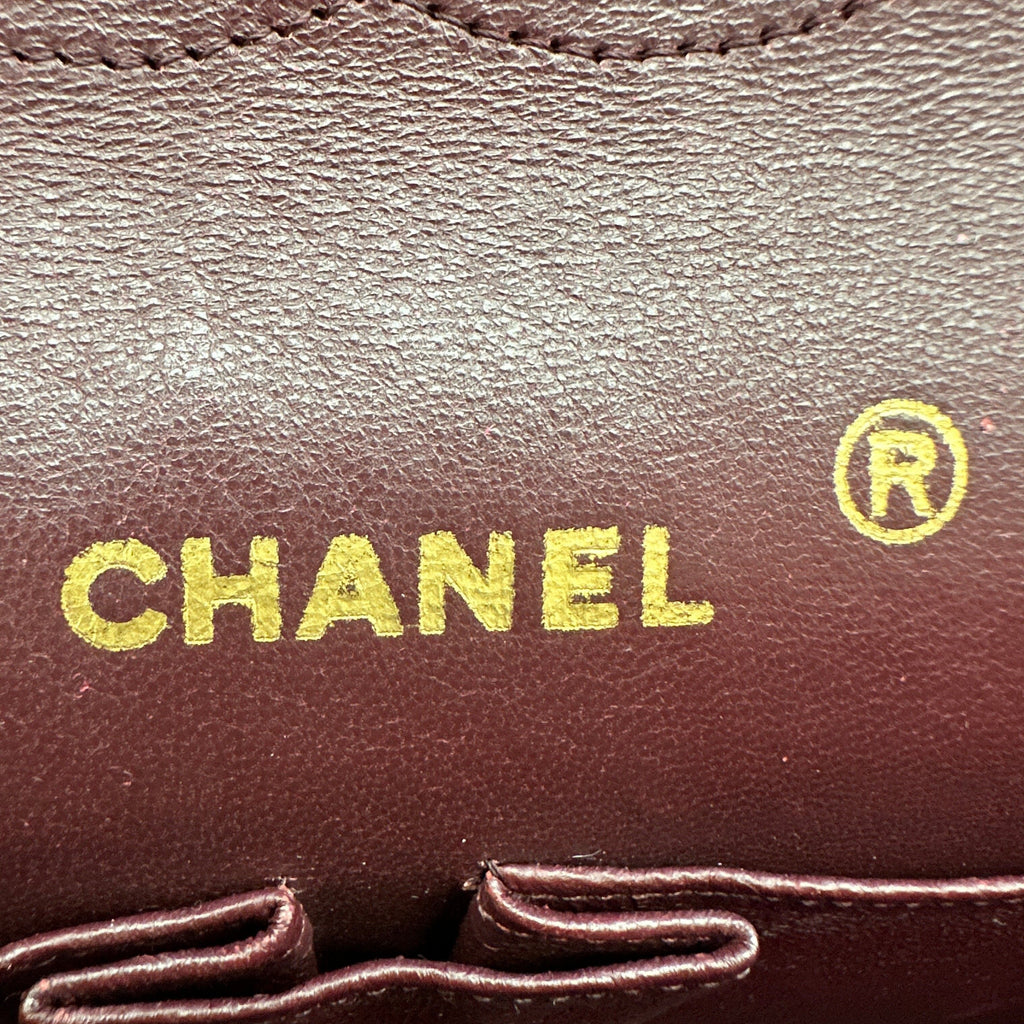 Chanel Quilted Lambskin Double Flap Black Chain Shoulder Bag