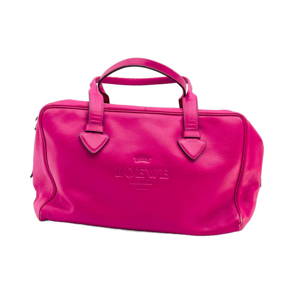 Loewe Grained Leather Heritage Small Pink Handbag