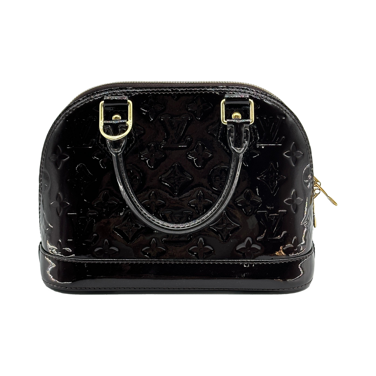 Louis Vuitton Vernis Alma BB M91678 CT1158 Purple There was an RFID response