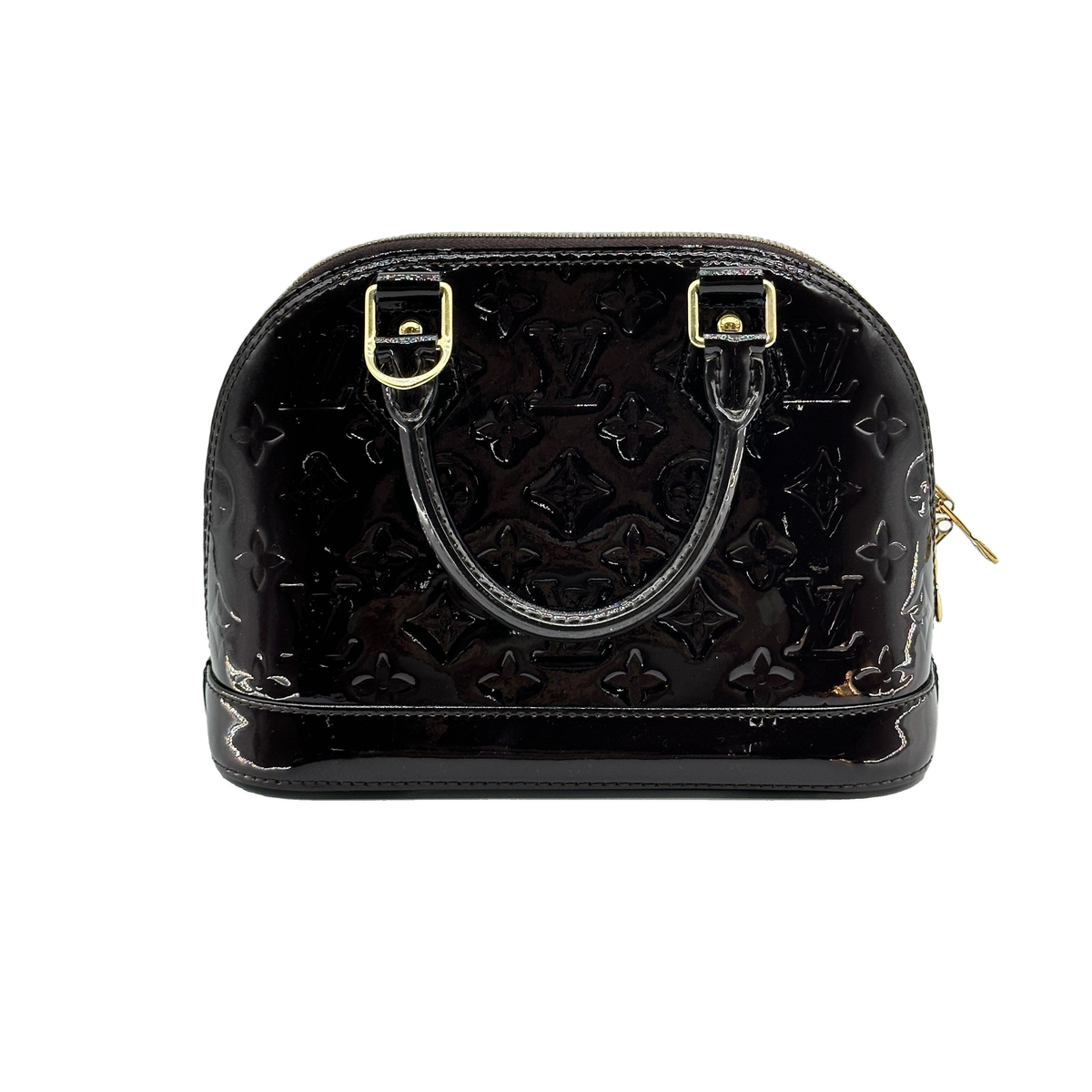 Louis Vuitton Vernis Alma BB M91678 CT1158 Purple There was an RFID response