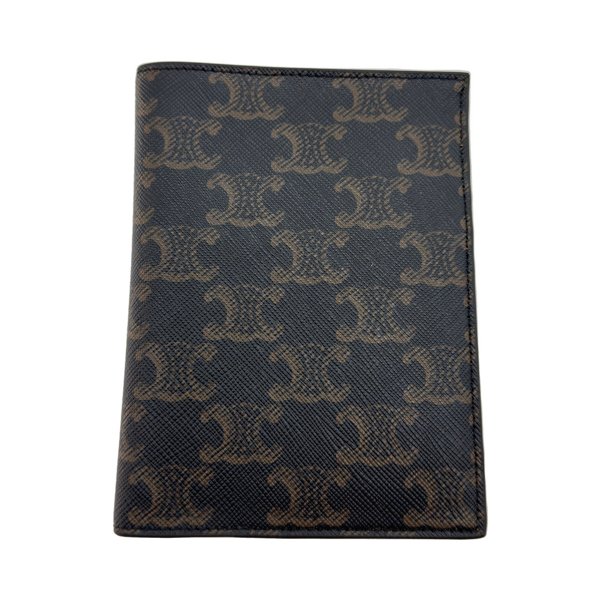 Celine Triomphe PVC & leather Notebook cover Brown
