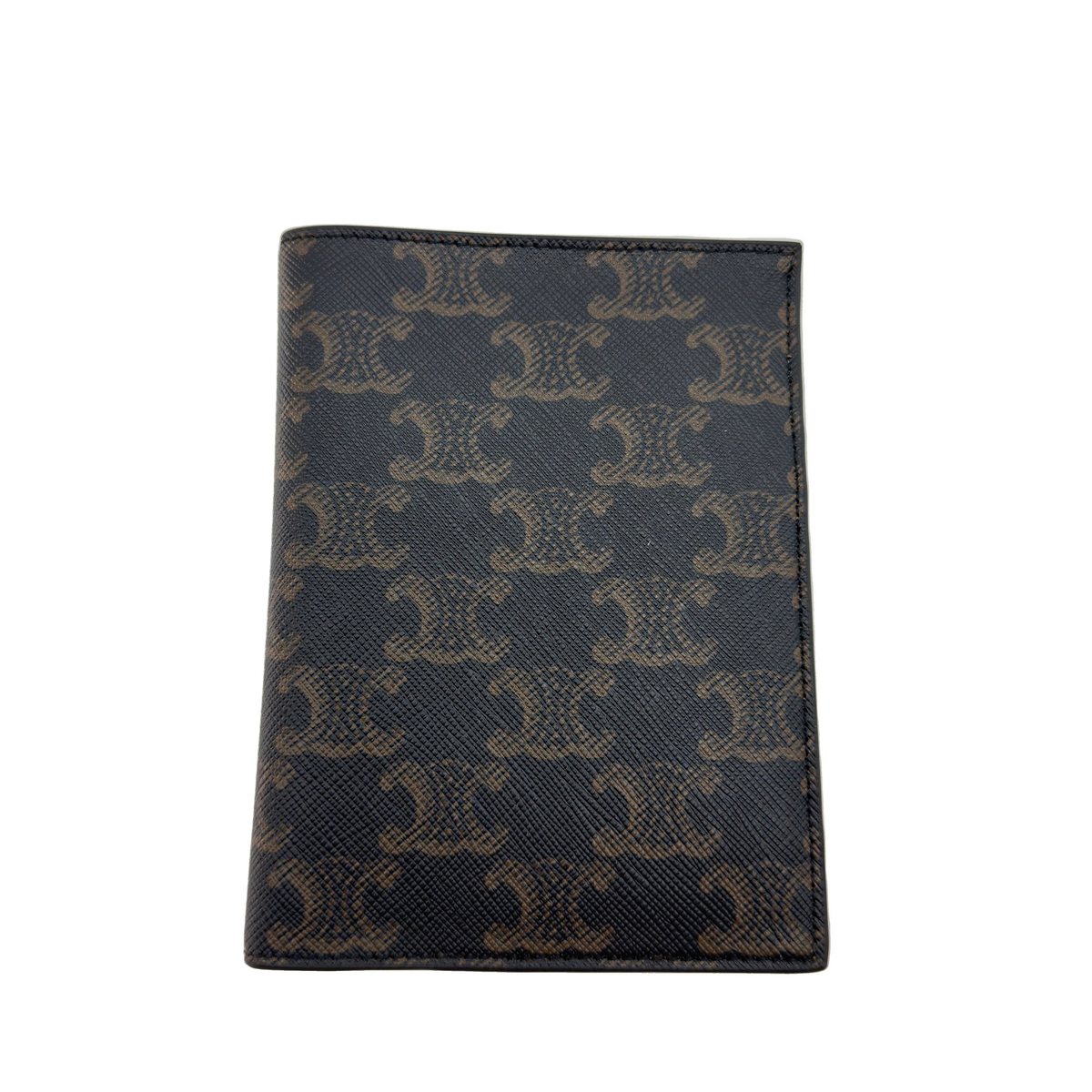 Celine Triomphe PVC & leather Notebook cover Brown