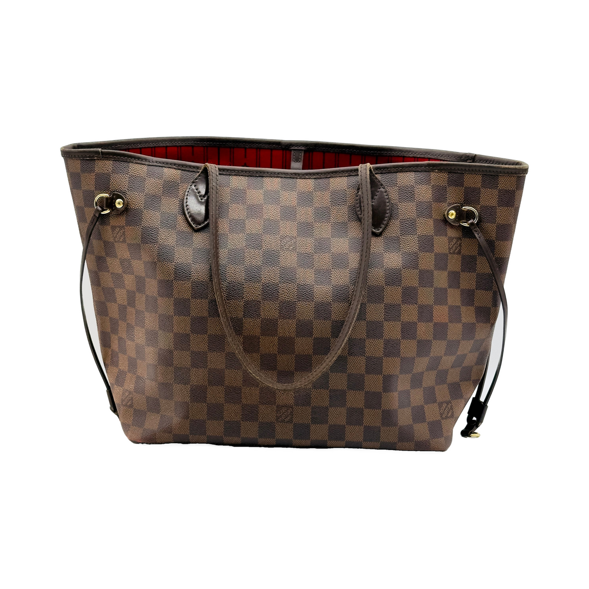 Louis Vuitton Damier Ebene Canvas Neverfull MM Brown Tote Bag