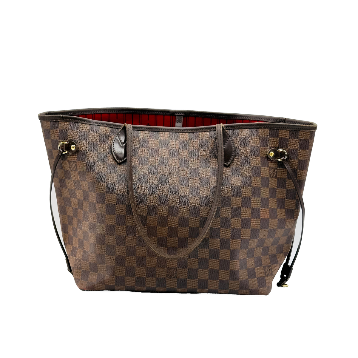 Louis Vuitton Damier Ebene Canvas Neverfull MM Brown Tote Bag