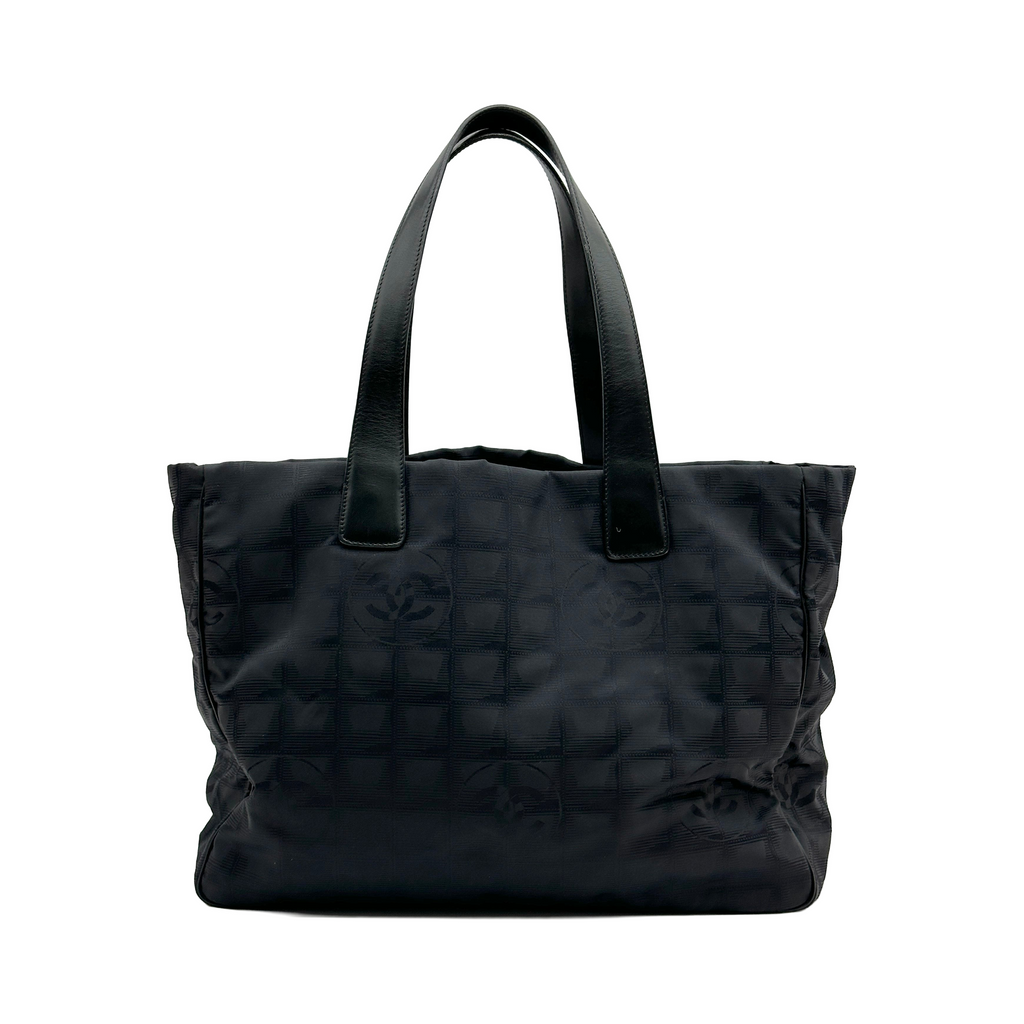 Chanel Nylon New Travel Line MM Black Tote Bag