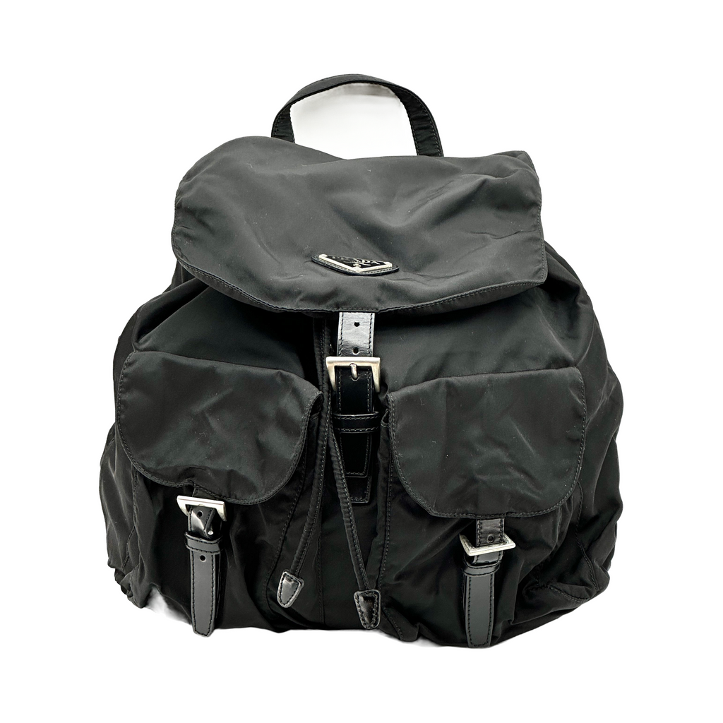 Prada Tessuto Nylon Black Backpack