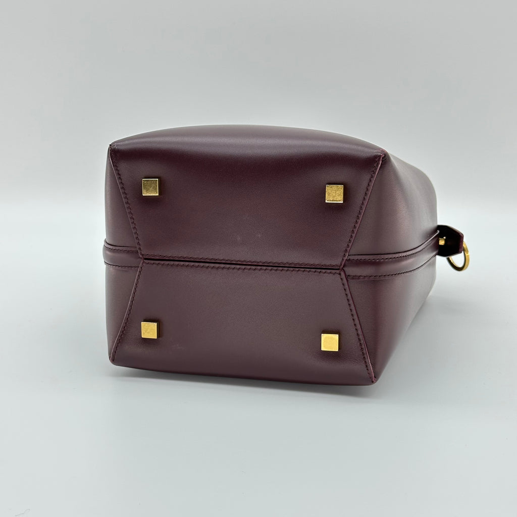 Yves Saint Laurent Sac à main 2 voies en cuir YSL LE 37 Violet 749036