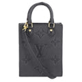 Louis Vuitton Petite Sac Plat M81417 Monogram Empreinte Mini Handbag / Mini Shoulder Bag Black