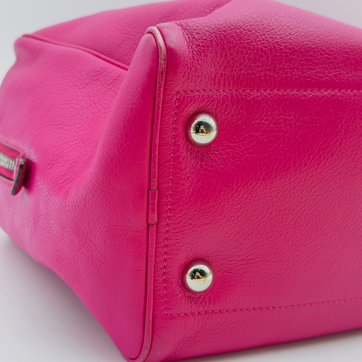 Loewe Grained Leather Heritage Small Pink Handbag