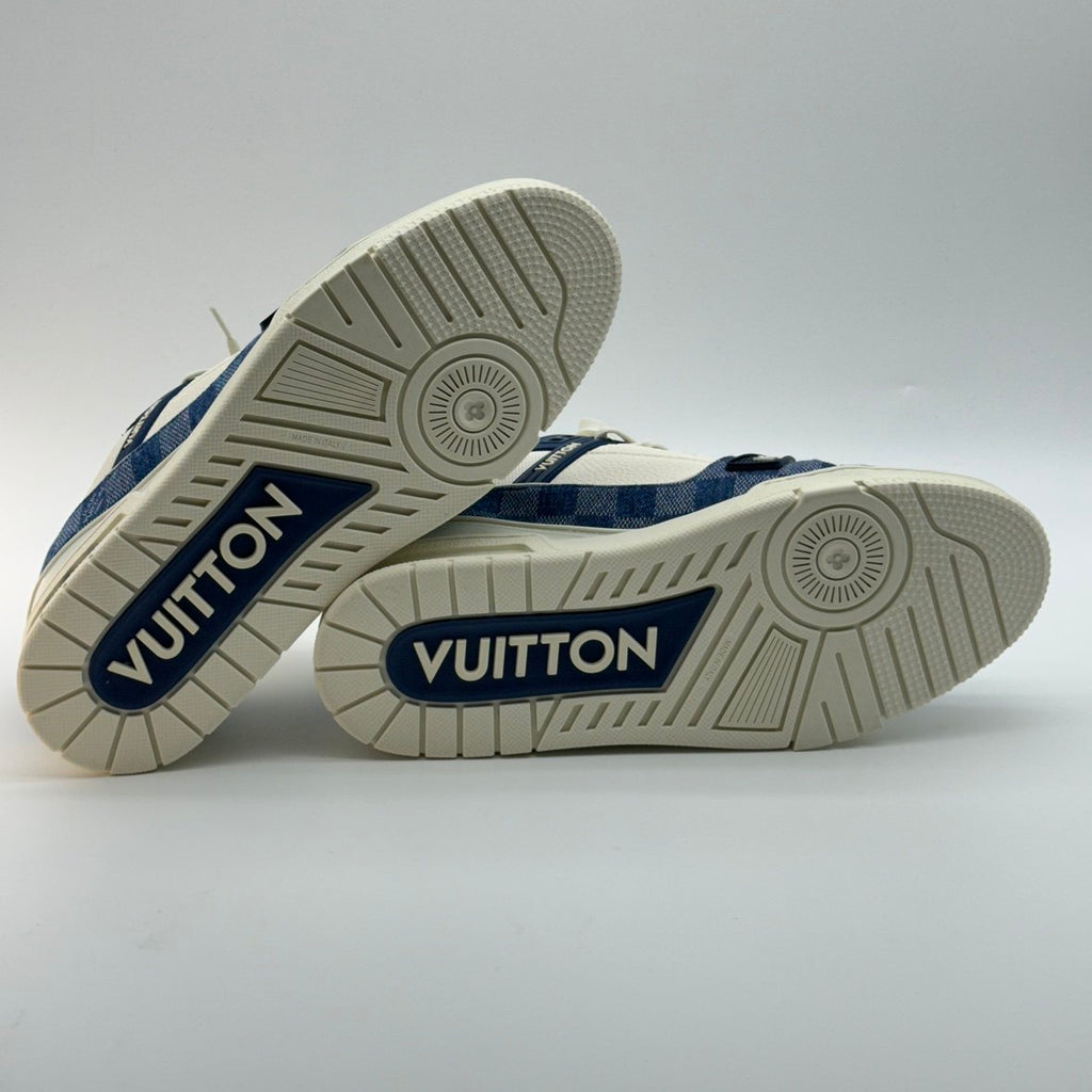 Louis Vuitton Damier LV Trainer Blue White Sneakers