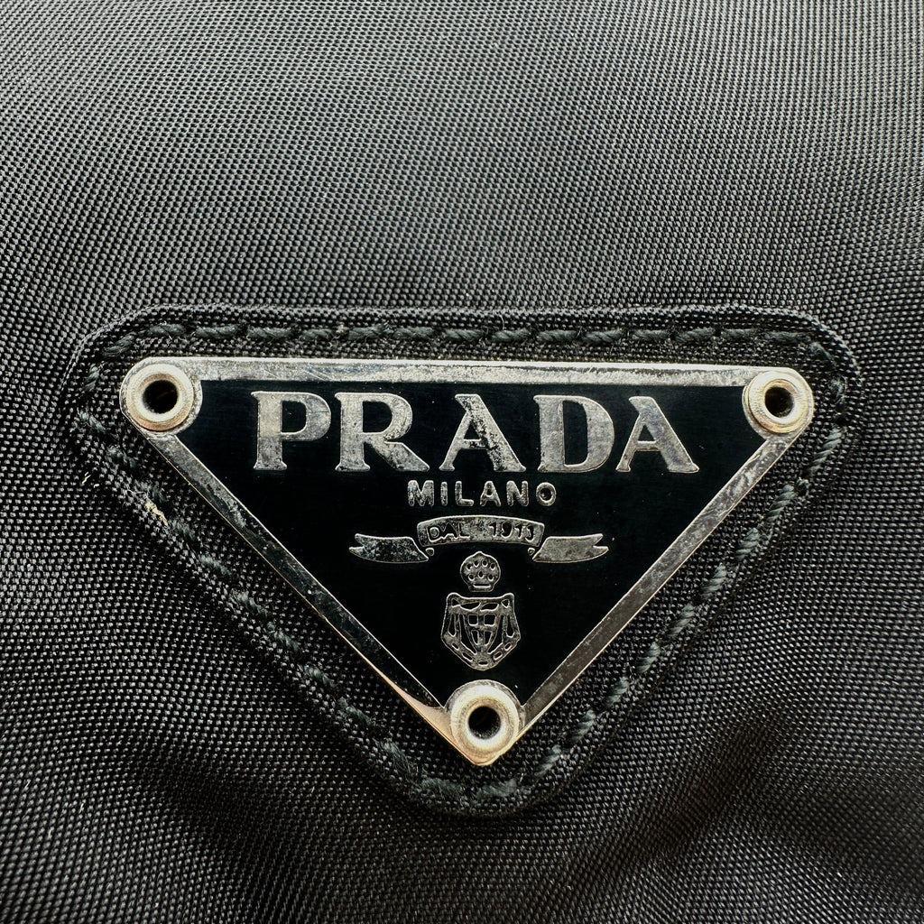 Prada Tessuto Nylon Vela Medium Black Backpack