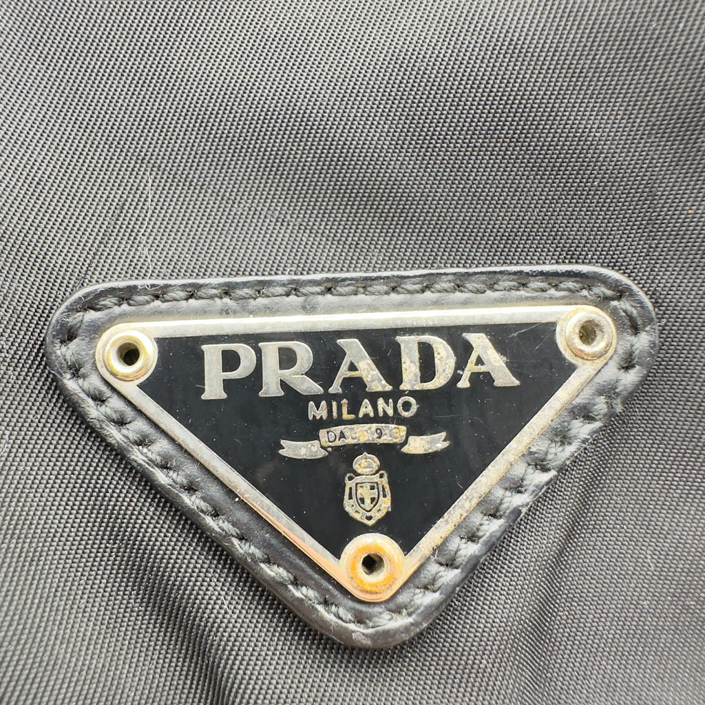 Prada Tessuto Nylon Vela Medium Black Backpack