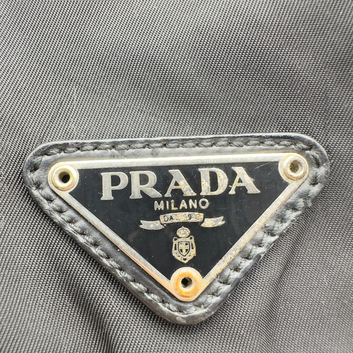 Prada Tessuto Nylon Vela Medium Black Backpack