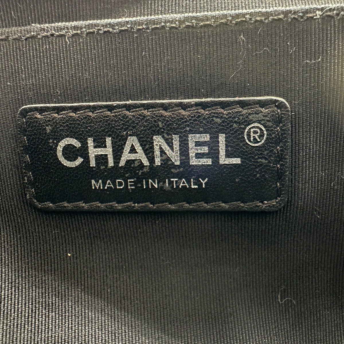 Chanel BOY CHANEL 25 Lambskin x rhinestone Chain Shoulder Bag Brown Gunmetal Fittings 23082107 23XXXXXX A67086