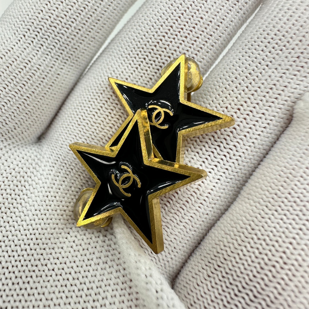 Chanel Coco Mark Star Earrings