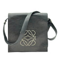 Loewe Anagram Studded Leather Shoulder Bag Black