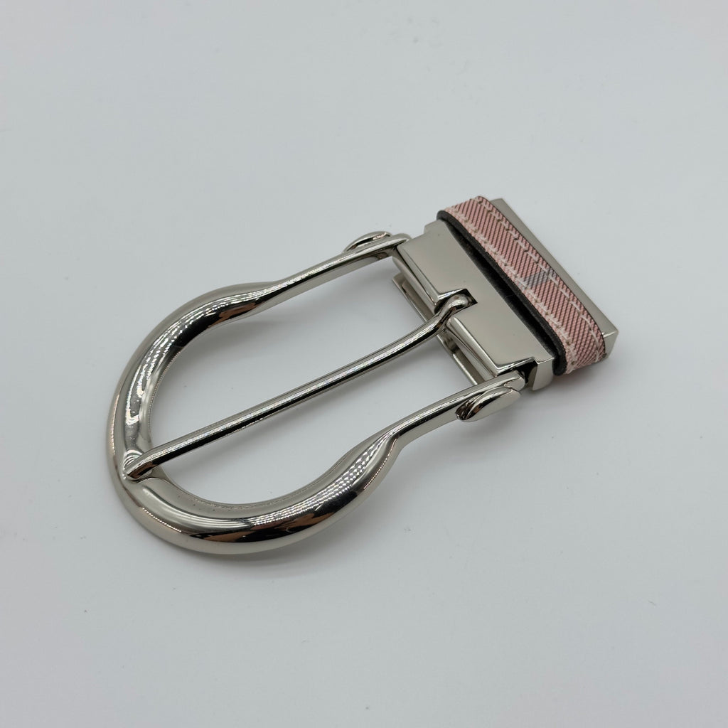 Burberry Vintage Check Pink Leather Belt