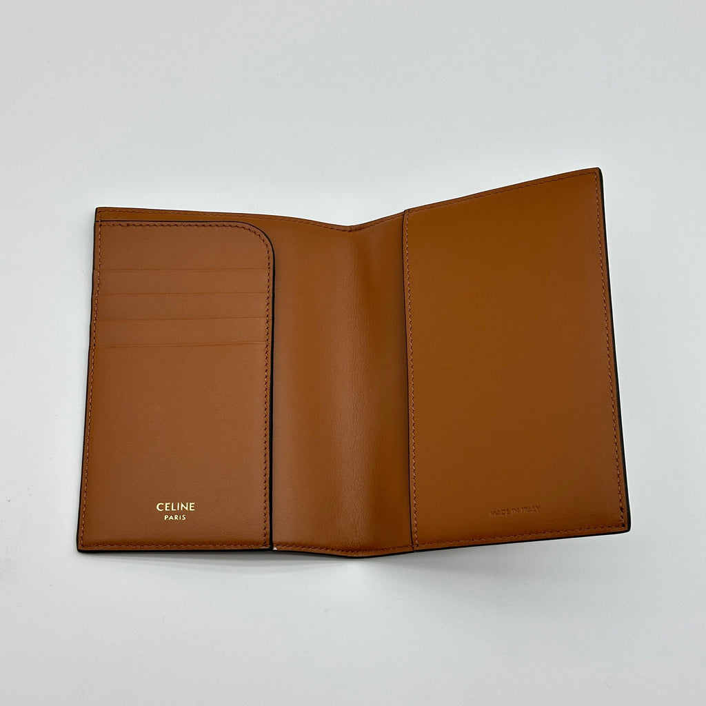 Celine Triomphe PVC & leather Notebook cover Brown