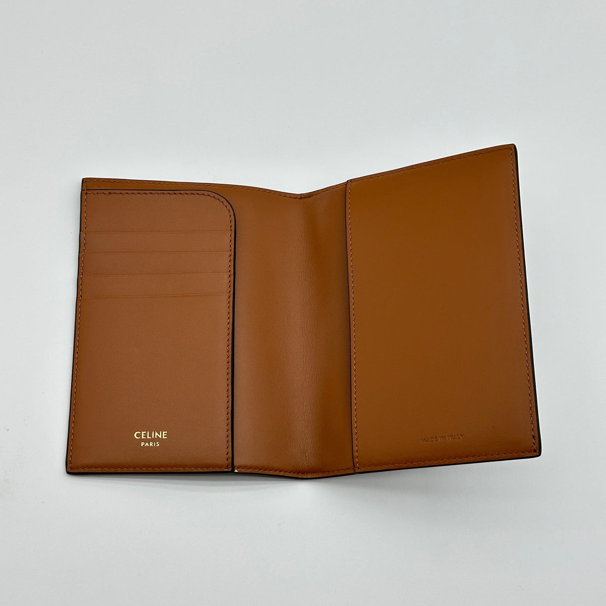 Celine Triomphe PVC & leather Notebook cover Brown