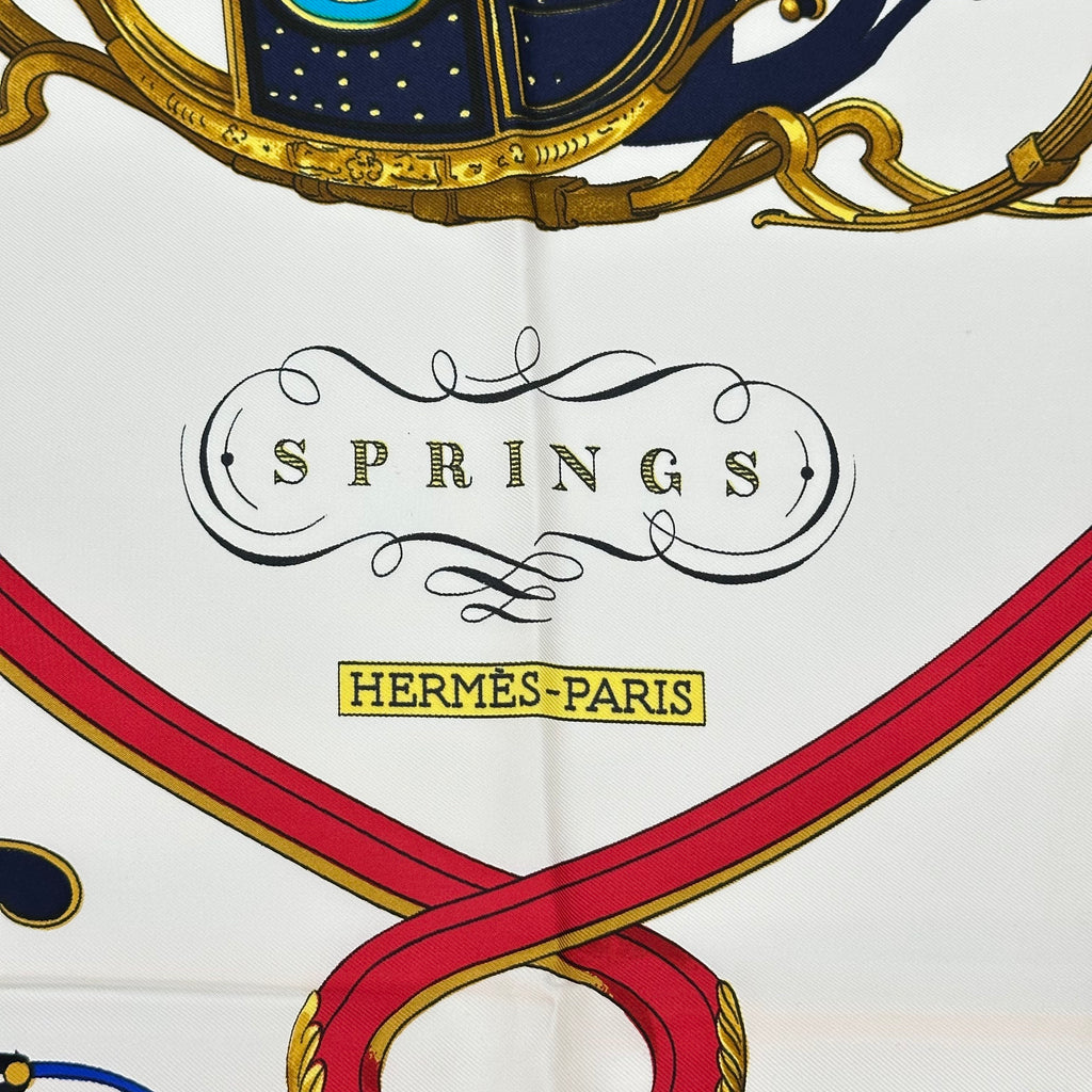 Hermes Carré 90 „SPRINGS“ Seidenschal 100 % Seide