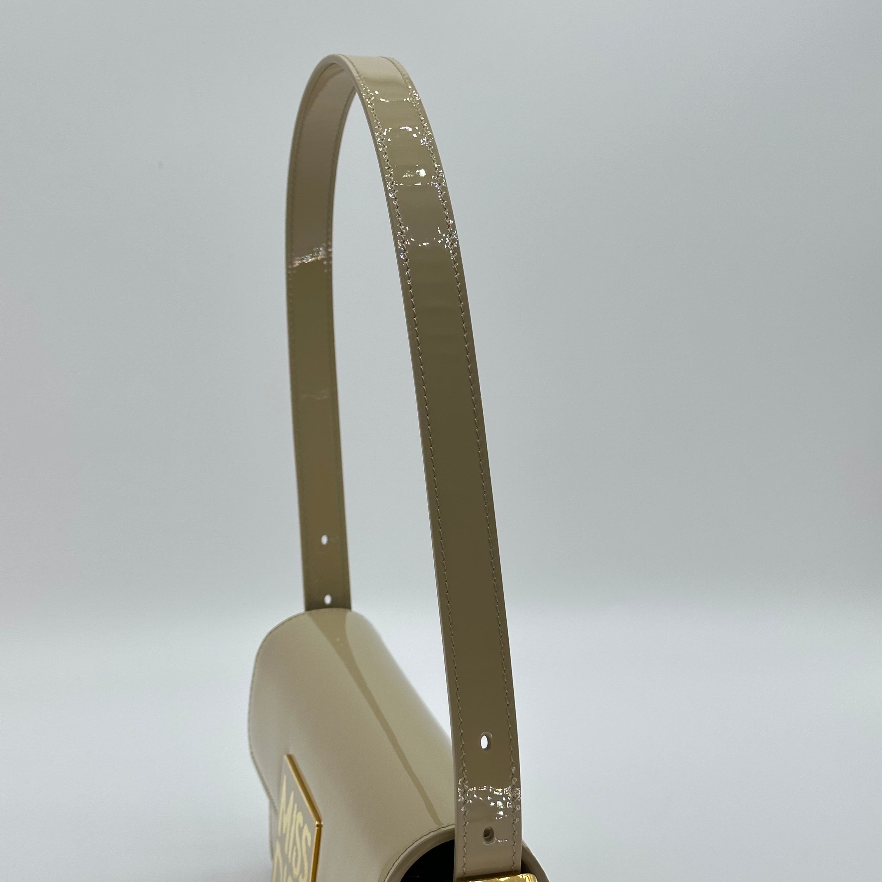 dior Miss Patent Flap bag  patent leather   shiny beige    gold  Hardware Shoulder bag