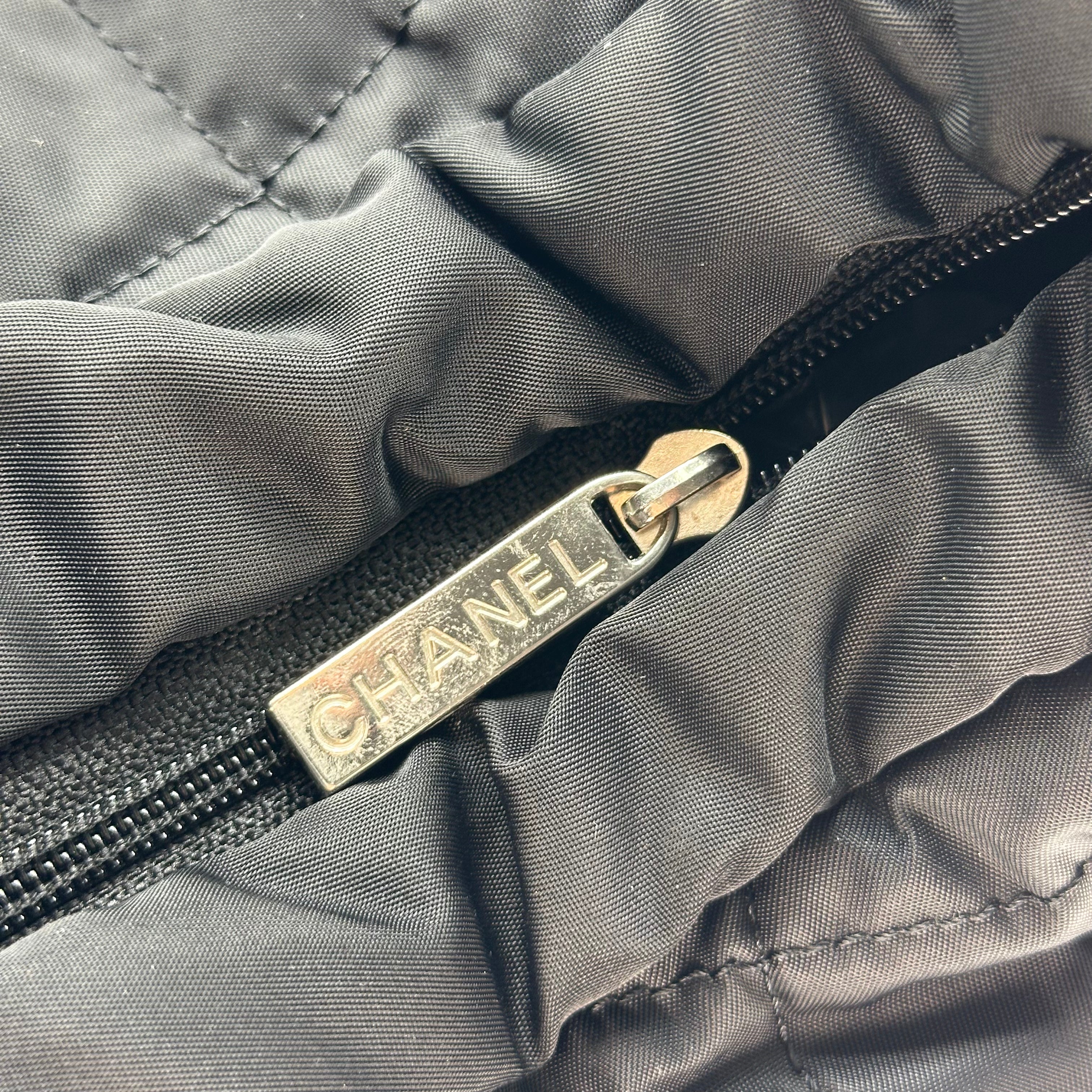CHANEL Sports Line Black Ladies Nylon Cholder Bag