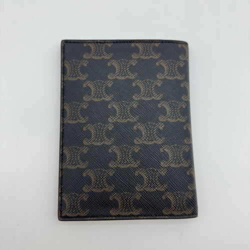 Celine Triomphe PVC & leather Notebook cover Brown