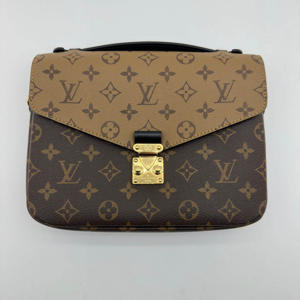 Louis Vuitton Monogram Reverse Canvas Pochette Métis 25cm Brown Crossbody Bag