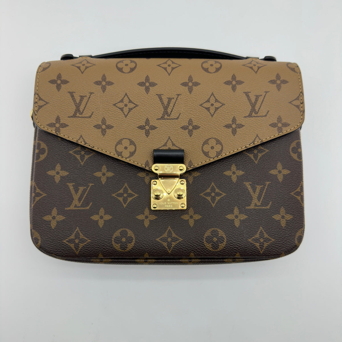 Louis Vuitton Monogram Reverse Canvas Pochette Métis 25cm Brown Crossbody Bag