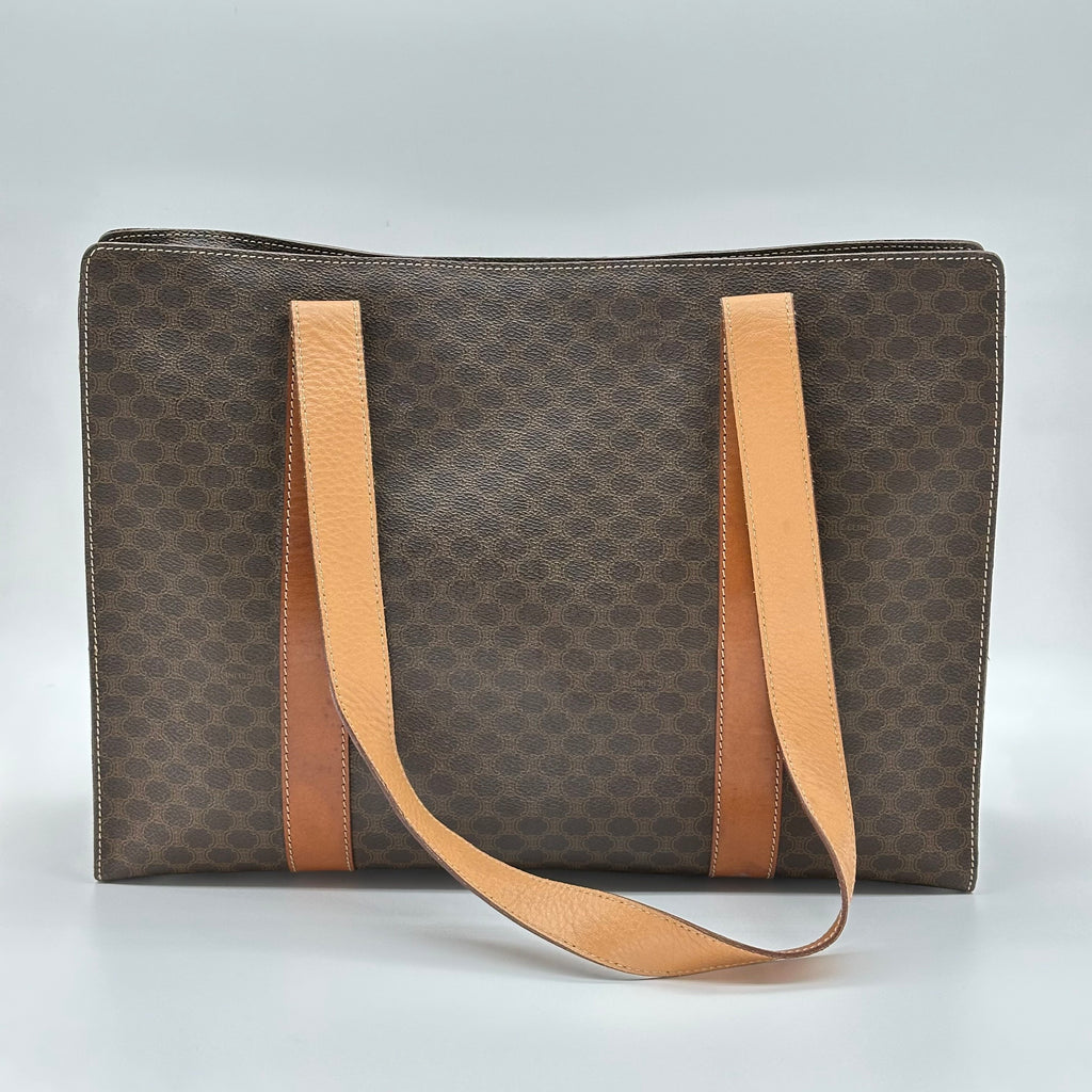 Celine Macadam Monogram Tote Bag Canvas Vintage