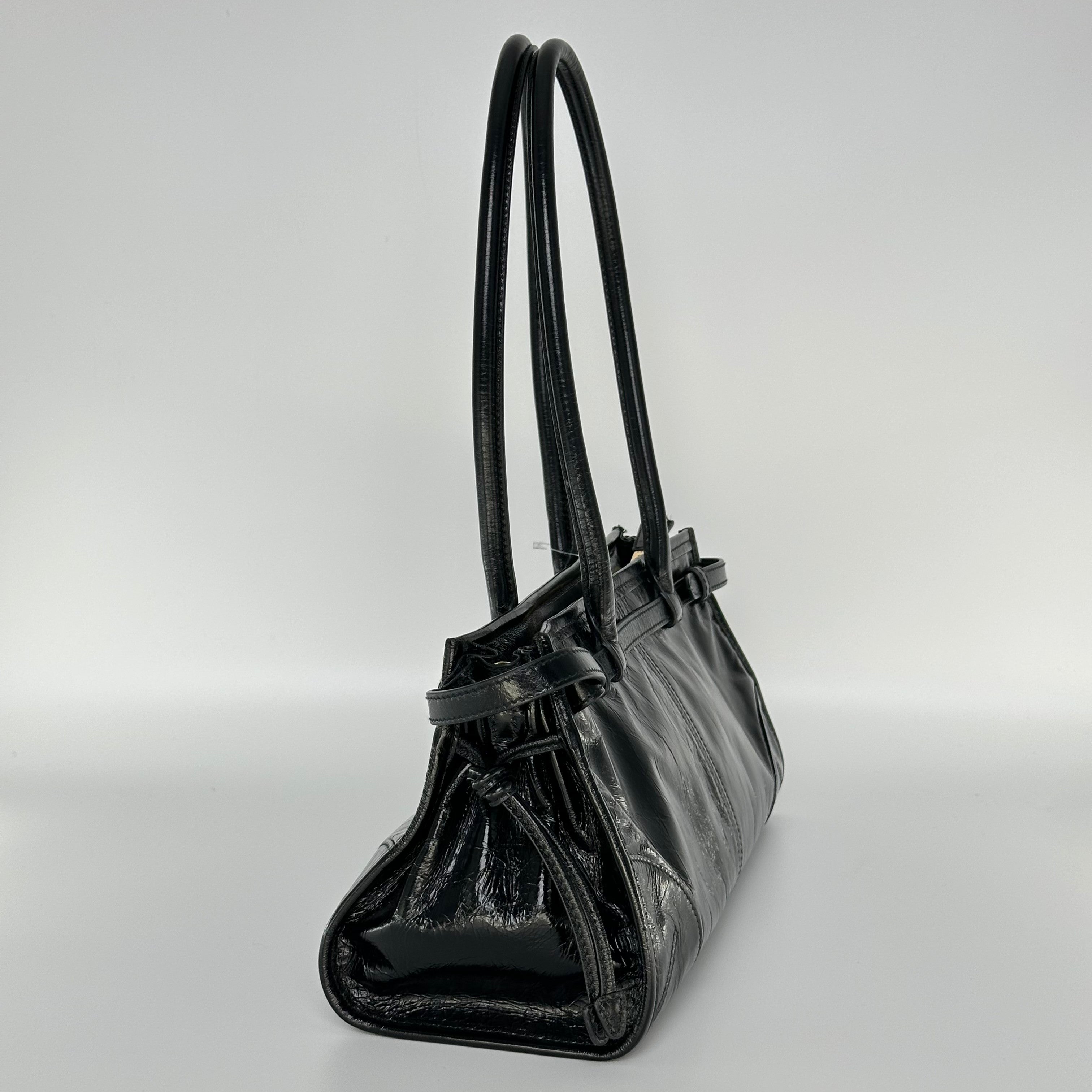 Prada Bonnie Calfskin Leather Handbag Shoulder Bag Crossbody Medium