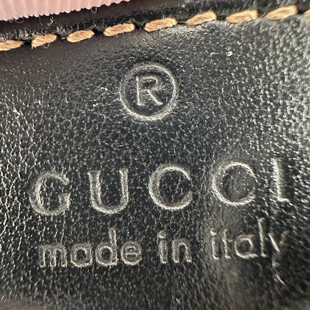 Gucci Matelassé Leather GG Marmont Black Chain Shoulder Bag