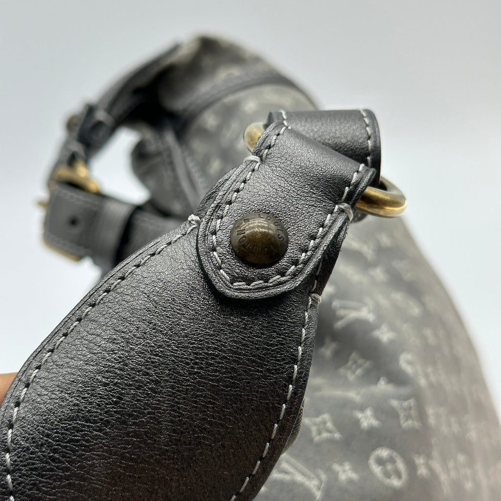 Louis Vuitton Mini Lin Monogram Manon PM Grey Shoulder Bag