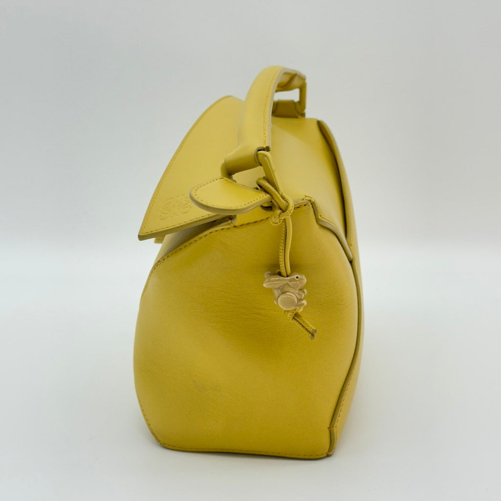 Loewe Puzzle Edge Bag Monochrome Calfskin Small Yellow