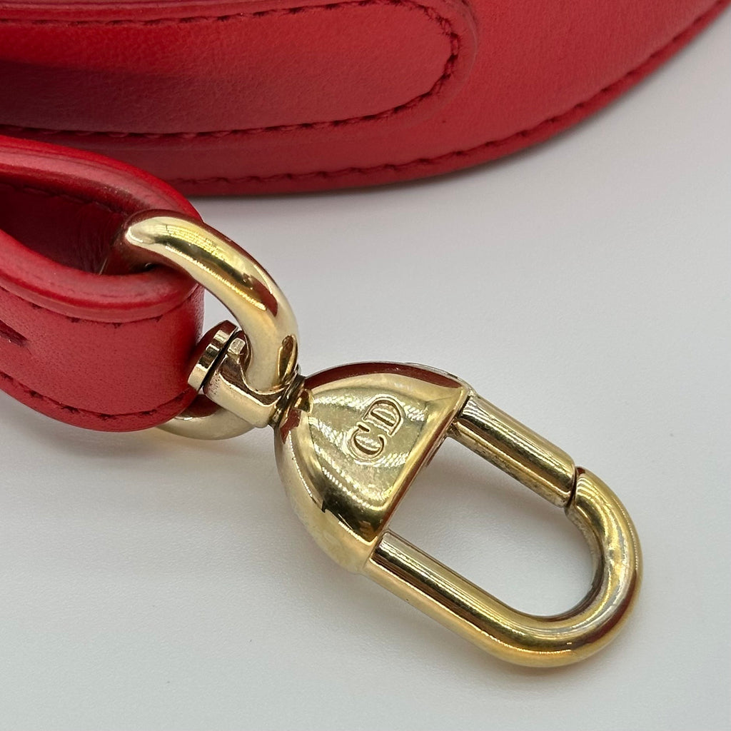 Christian Dior Lambskin Small My ABCDior Lady Dior red