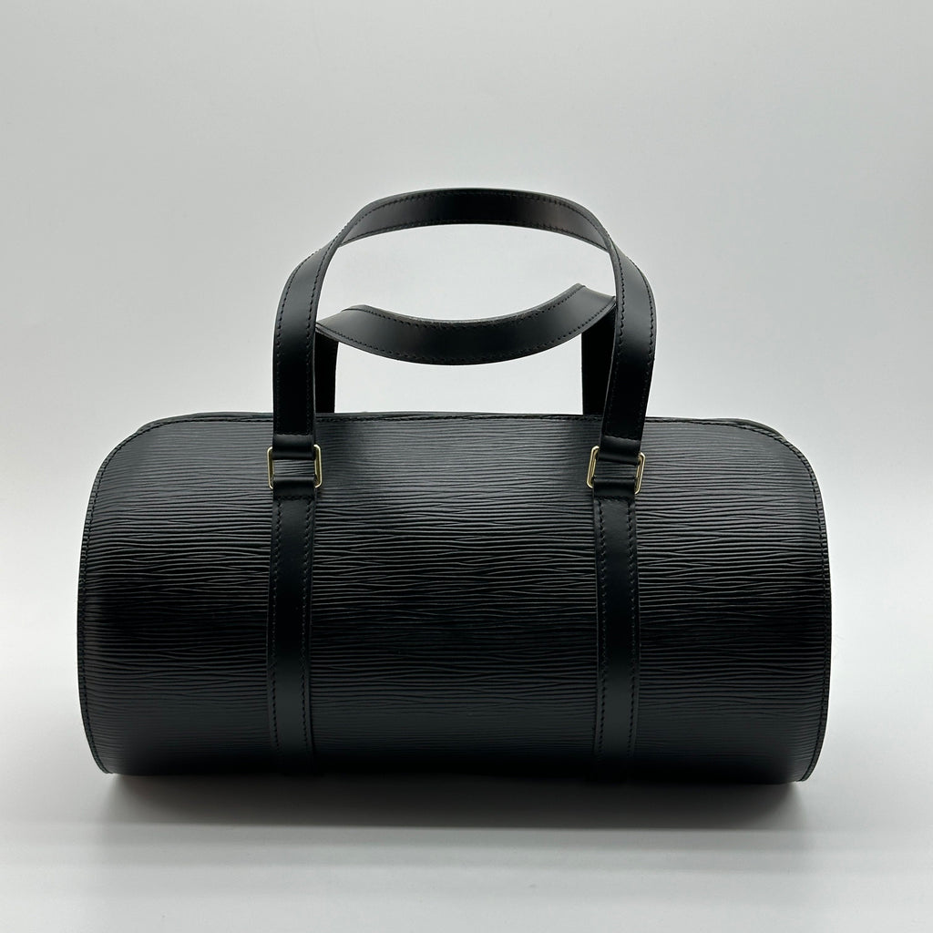 Louis Vuitton Epi Soufflot Black Handbag M52862