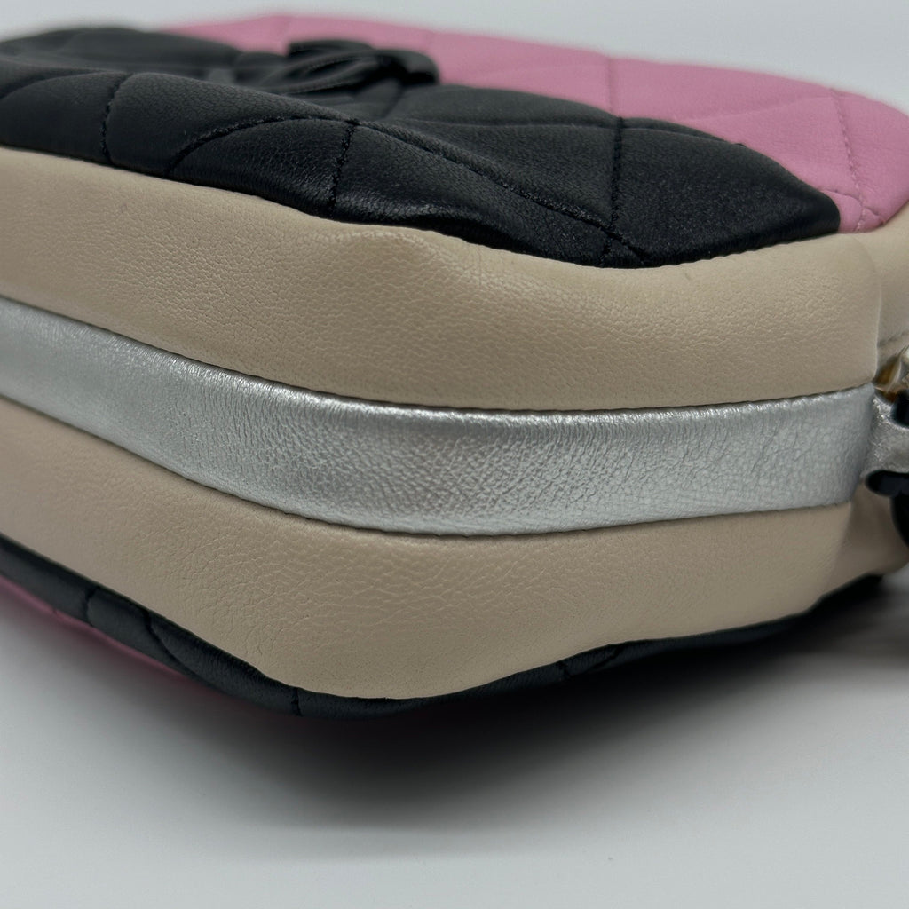 Chanel Quilted Lambskin Mini Camera Multicolor Shoulder Bag