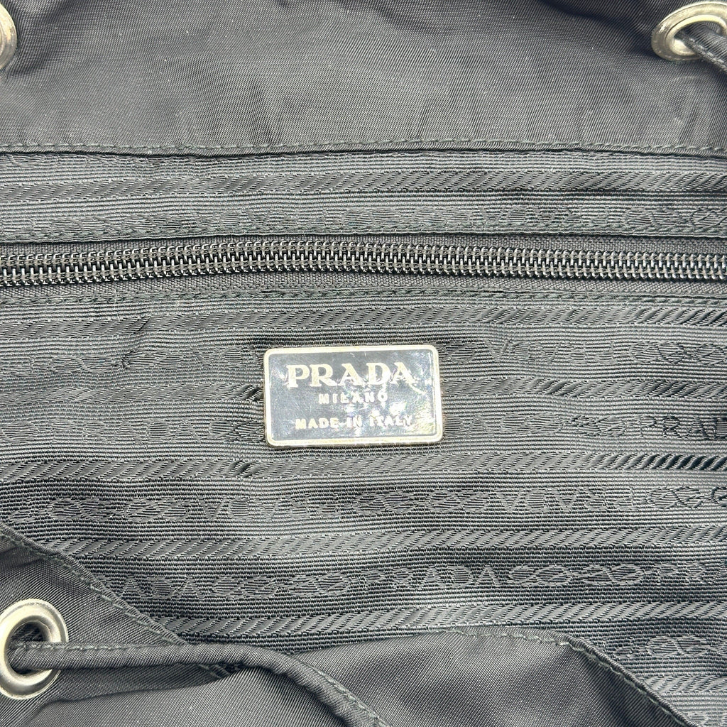 Prada Tessuto Nylon Black Backpack