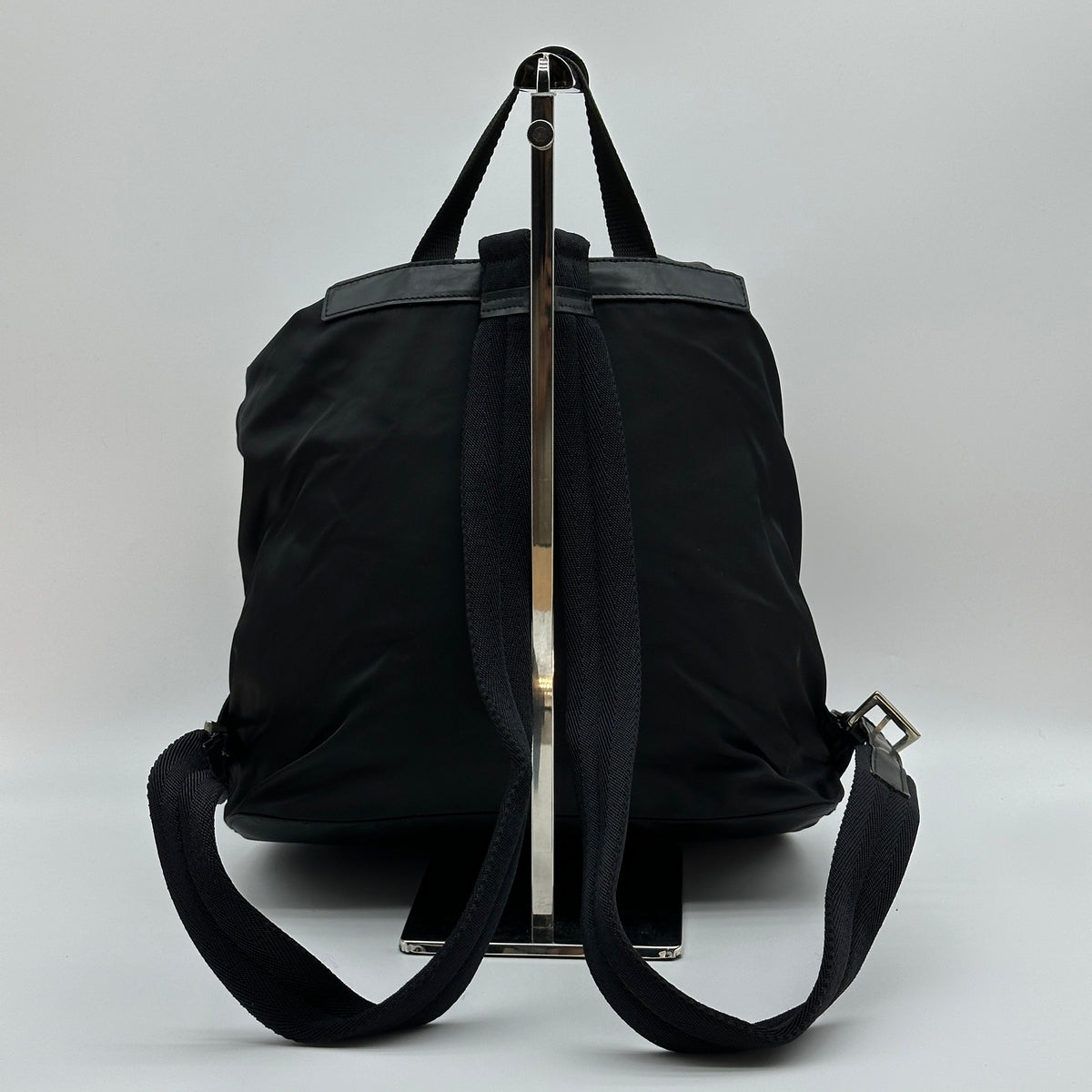 Prada Tessuto Nylon Vela Medium Black Backpack