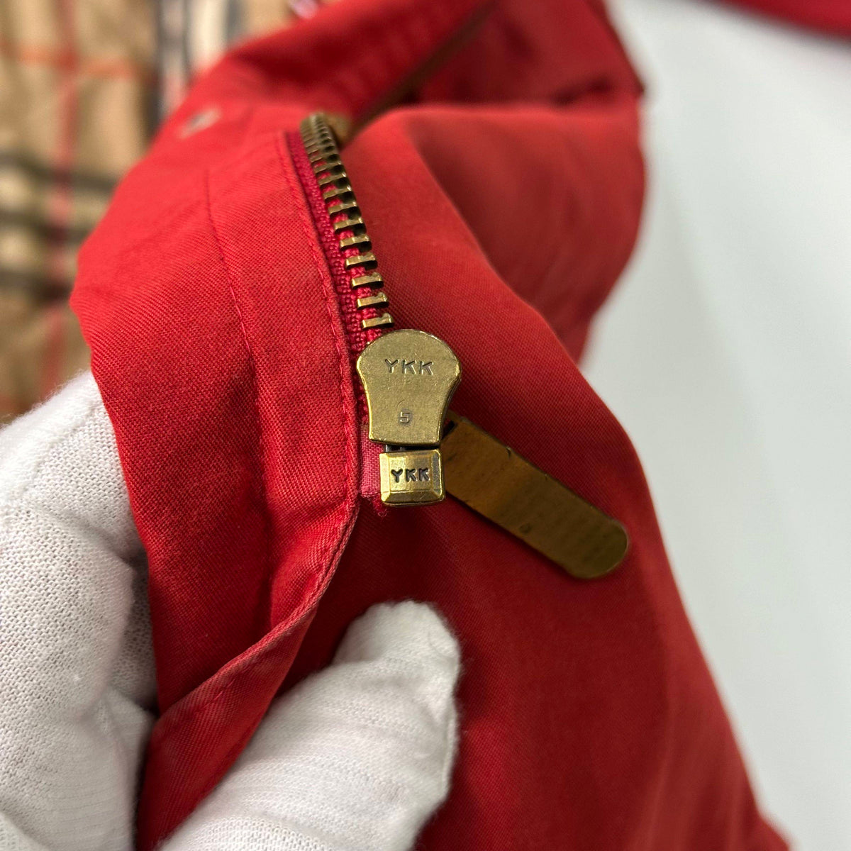 Burberrys red trench coat vintage red