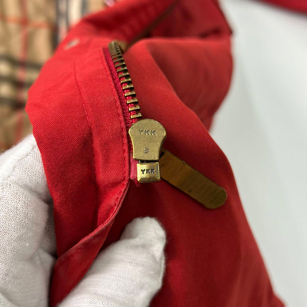 Burberrys red trench coat vintage red