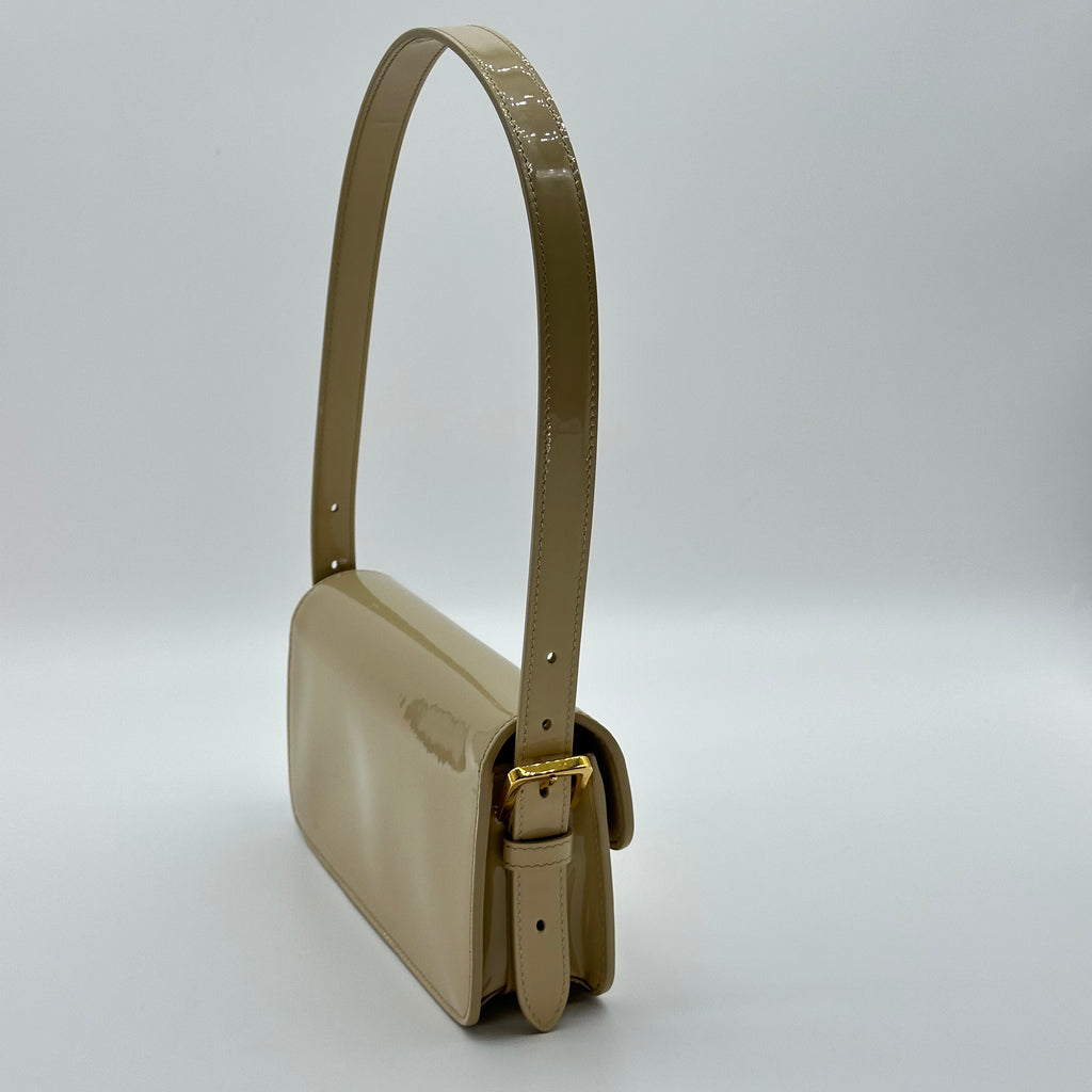 dior Miss Patent Flap bag  patent leather   shiny beige    gold  Hardware Shoulder bag