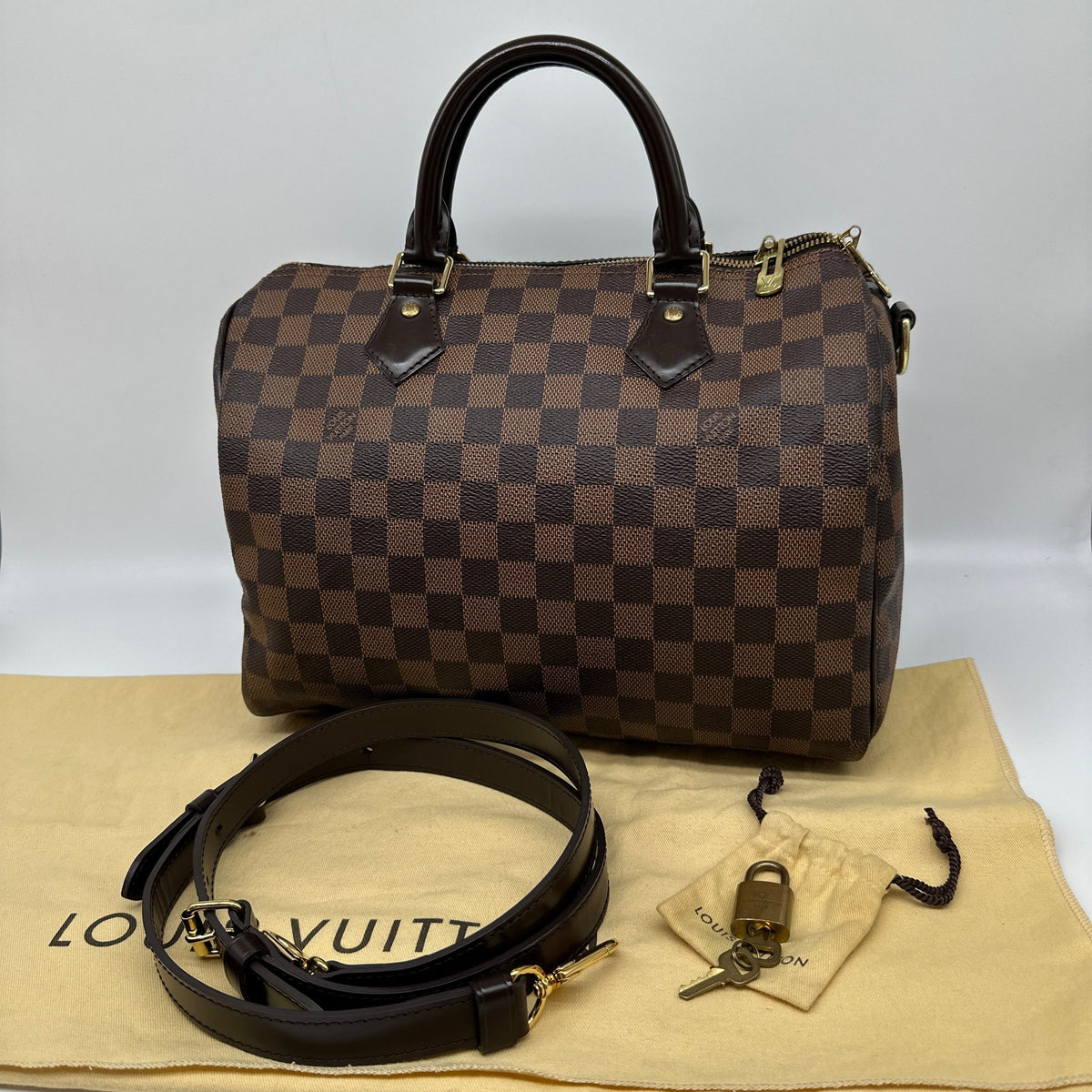 Louis Vuitton Damier Speedy Bandoulière 30 N41367 TR2115 Brown